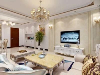 三居120平欧式风格装修设计效果图