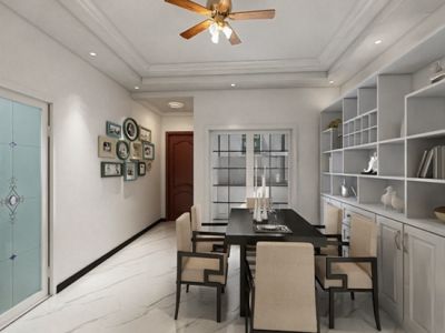 人和春天101平米三居室现代风格装修效果图