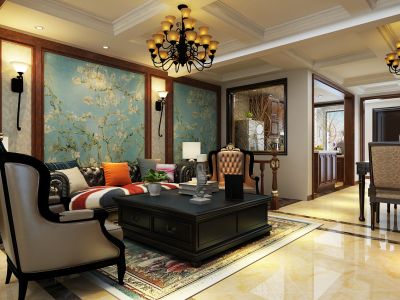 奥润澜庭200平米现代风格装修效果图