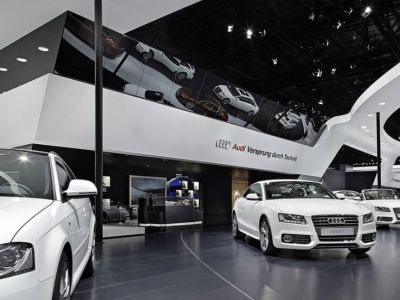 2600平米现代风格汽车展馆装修