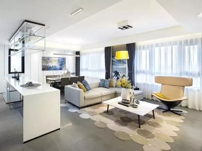 三居150平现代风格装修设计效果图