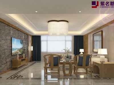 260平米小户型新中式风格装修设计效果图