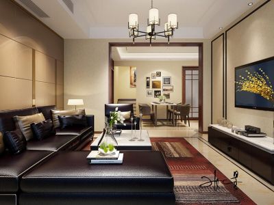 观山名筑260平别墅现代风格装修图片