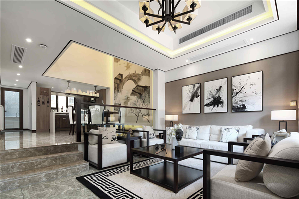 中式风格客厅效果图