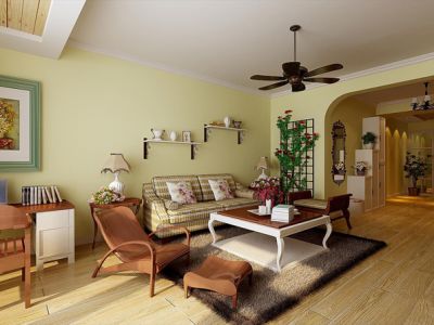 三居室110平米地中海风格装修设计效果图