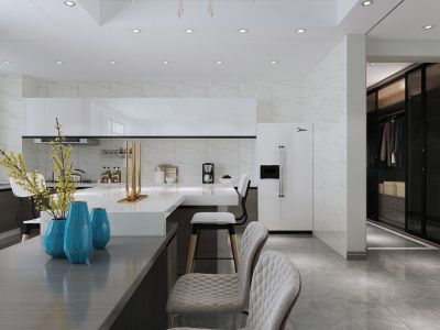 168平米现代风格小户型现代轻奢风格装修设计效果图