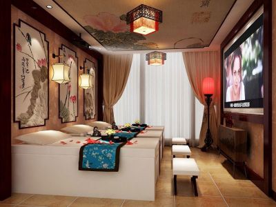 500平米现代风格足浴店装修效果图