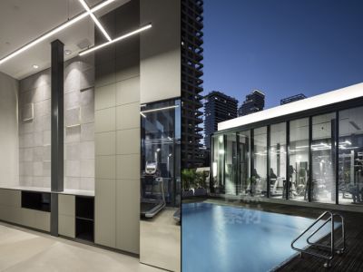 1400平米现代风格健身房设计装修效果图