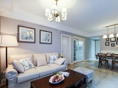 钱锦花园94平三居现代风格装修案例