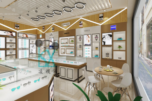 昭通镇雄新世纪眼镜店装修案例 效果图VS实景图