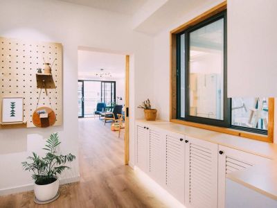 溪湾雅苑100平三居室混搭风格装修设计效果图