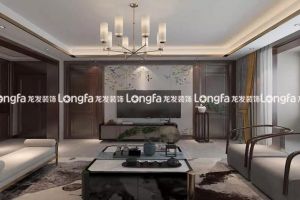 【西安龙发装饰】融公馆160平米新中式风格，休闲带有韵味