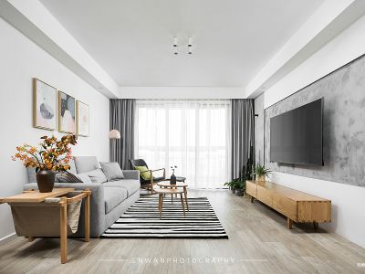 君悦花园100平米三居室北欧风格装修案例