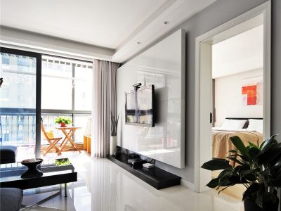 中骏国际90平米小两居现代简约风格装修