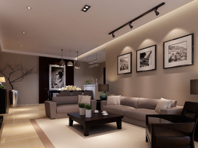 东方名邸94平米现代风格三居室装修效果图