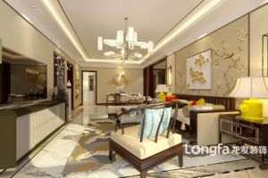 【西安龙发装饰】望湖大观140平米新中式风，方寸之间演绎优雅