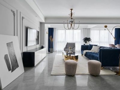 九溪江南128平米三居室装修设计图片