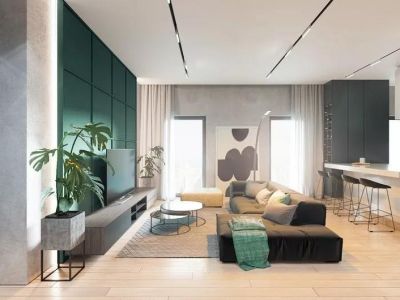 金辉悦府90平三居室装修效果图