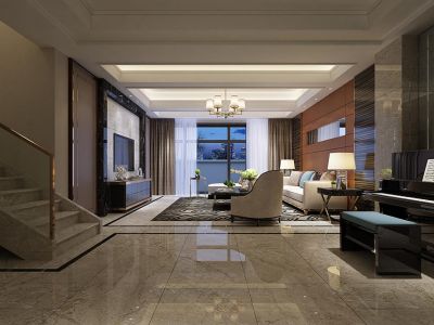 230平现代风格复式装修图片