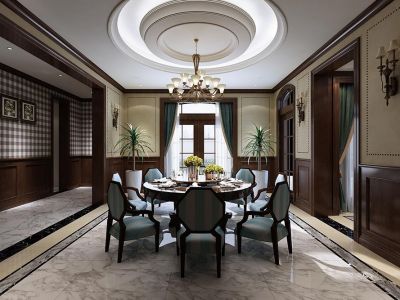 209平美式风格别墅家装图片