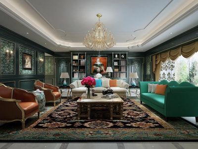 法式风格250平米平层装修图片