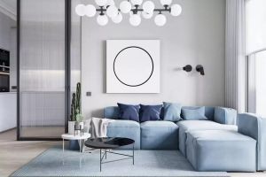 【西安龙发装饰】极简文艺风,色彩的碰撞非常清新