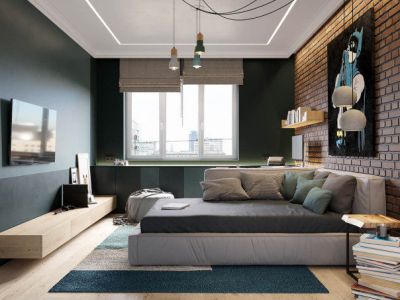 孔雀城98平简约北欧风格装修设计效果图