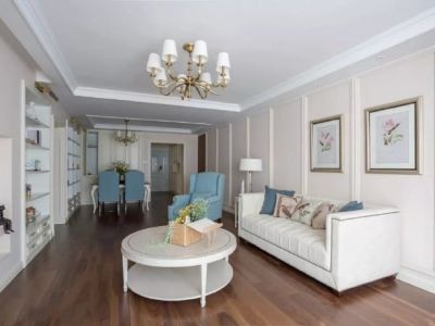 辰熙新语125㎡简约美式风装修设计效果图