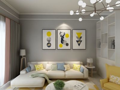 光明观澜公馆117平米现代三居室装修效果图