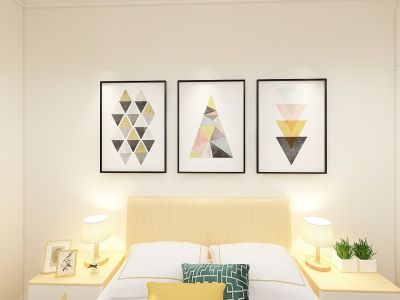 华地森林湖现代风格88平米装修效果图