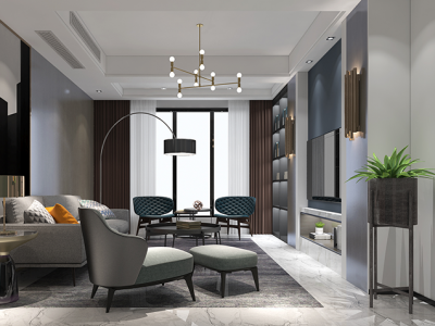 230平现代风格别墅家装图片