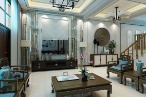 【重庆爱特装饰】中式电视墙设计技巧 简单又好看