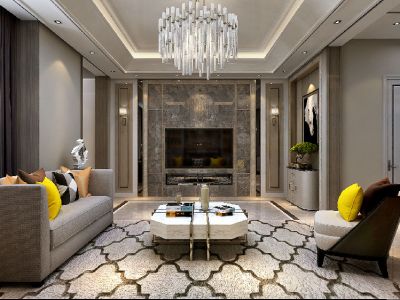 康桥融府130平现代风格装修案例