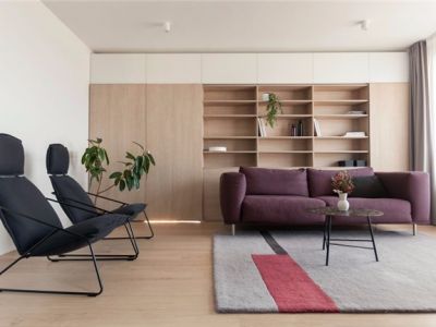 124平纯净极简风三居装修设计效果图