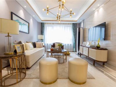 三居室114平现代风格家装图片