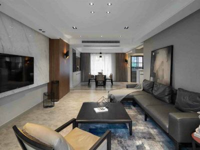 三居室119平港式风格家装图片