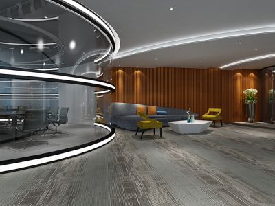 500平奢华风格办公室装修图片