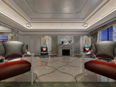 380平欧式风格别墅装修图片