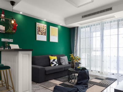 二居室98平北欧风格装修图片