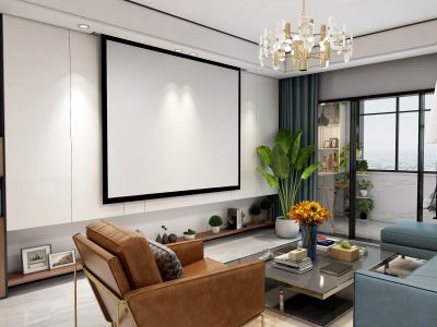 奥园·城市天地轻奢风格140平四居室装修效果图