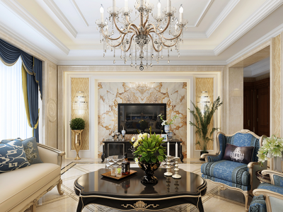 460平欧式风格别墅家装图片