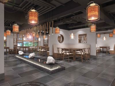 私房菜馆145平米中式风格餐厅装修效果图