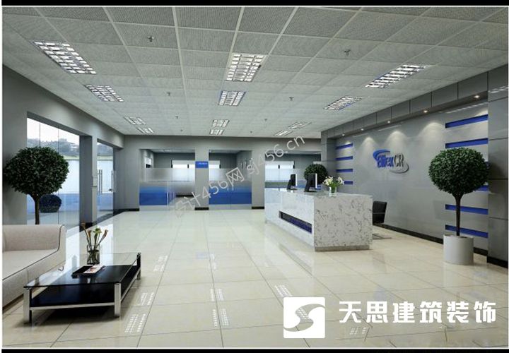 4200平米厂房前台装修效果图