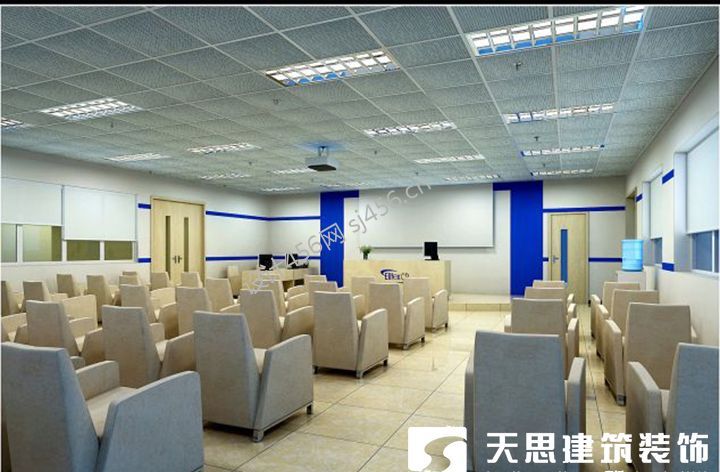 4200平米厂房会议室装修效果图