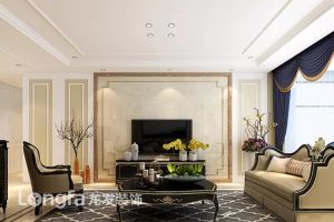 【西安龙发装饰】国熙台223平米简欧风格，宁静安逸