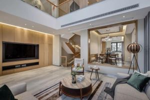 【西安龙发装饰】爱琴海360平米独栋别墅现代风，独立有型、高档大气