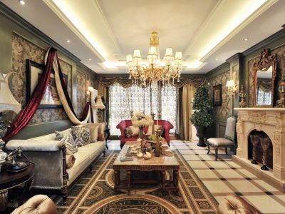 法式风格236平米平层装修案例