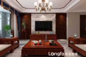 【西安龙发装饰】卡地亚160平米中式风格，充满美好与憧憬