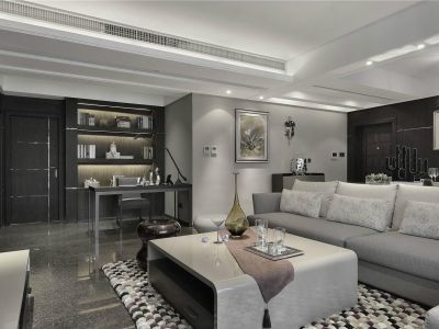 108平米三居室现代风格装修设计效果图