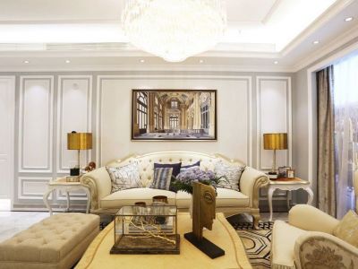 龙腾万都会99平米现代三居室装修效果图